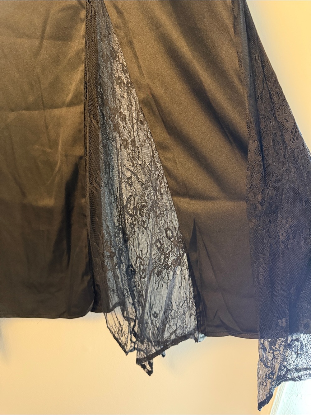 NWT Elan Lace Trim Midi Skirt / M - Picture 3 of 5